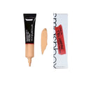 Smashbox concealer tube with applicator and packaging on a white background