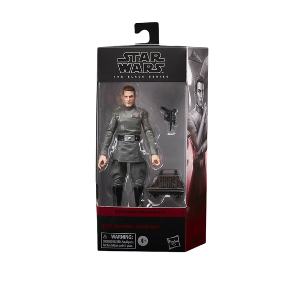 Star Wars Vice Admiral Rampart action figure in packaging with character illustration on a white background