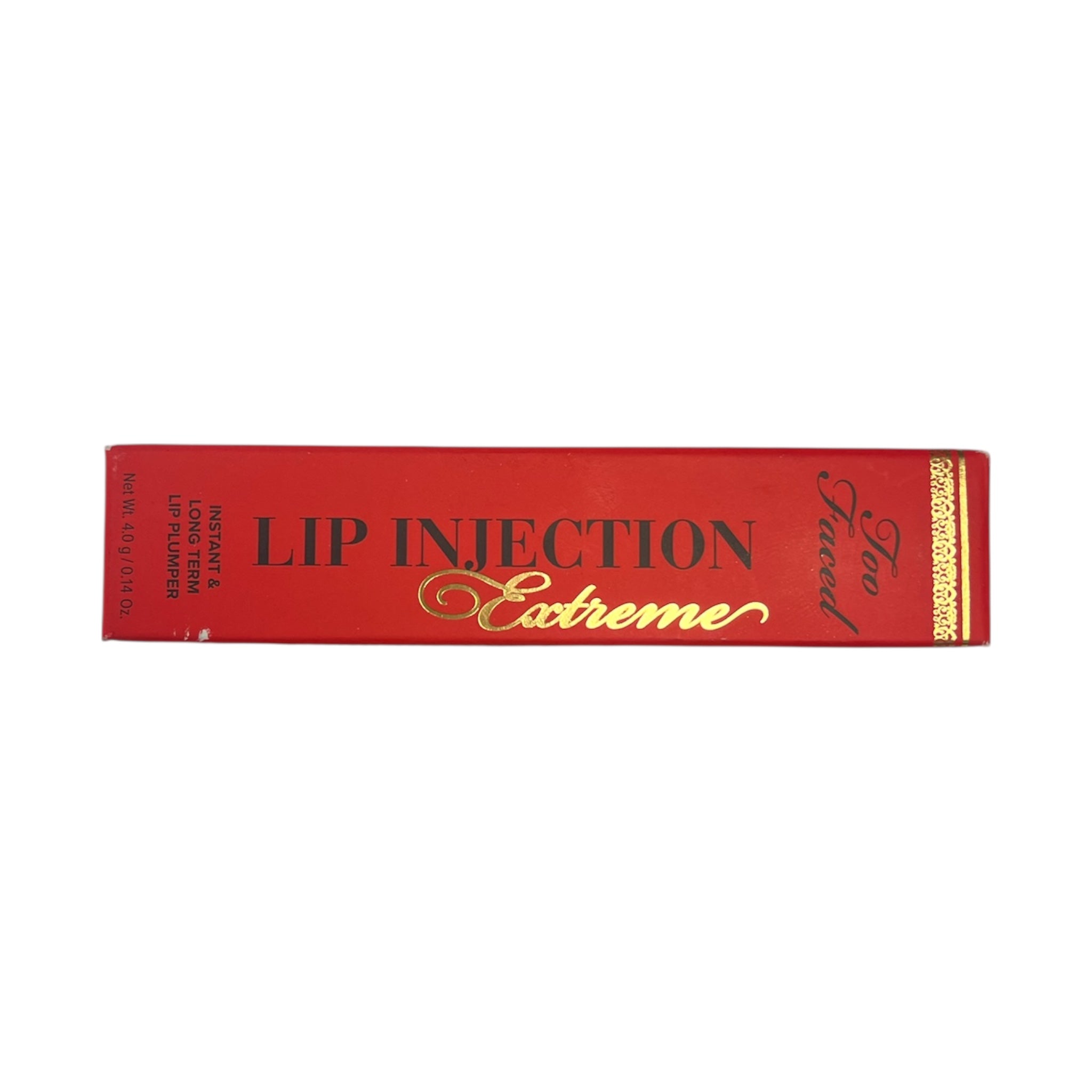 Red box with 'Lip Injection Extreme' text on a white background