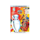  UEFA Euro 2024 Match Attax trading card pack with trophy and player images on a white background.