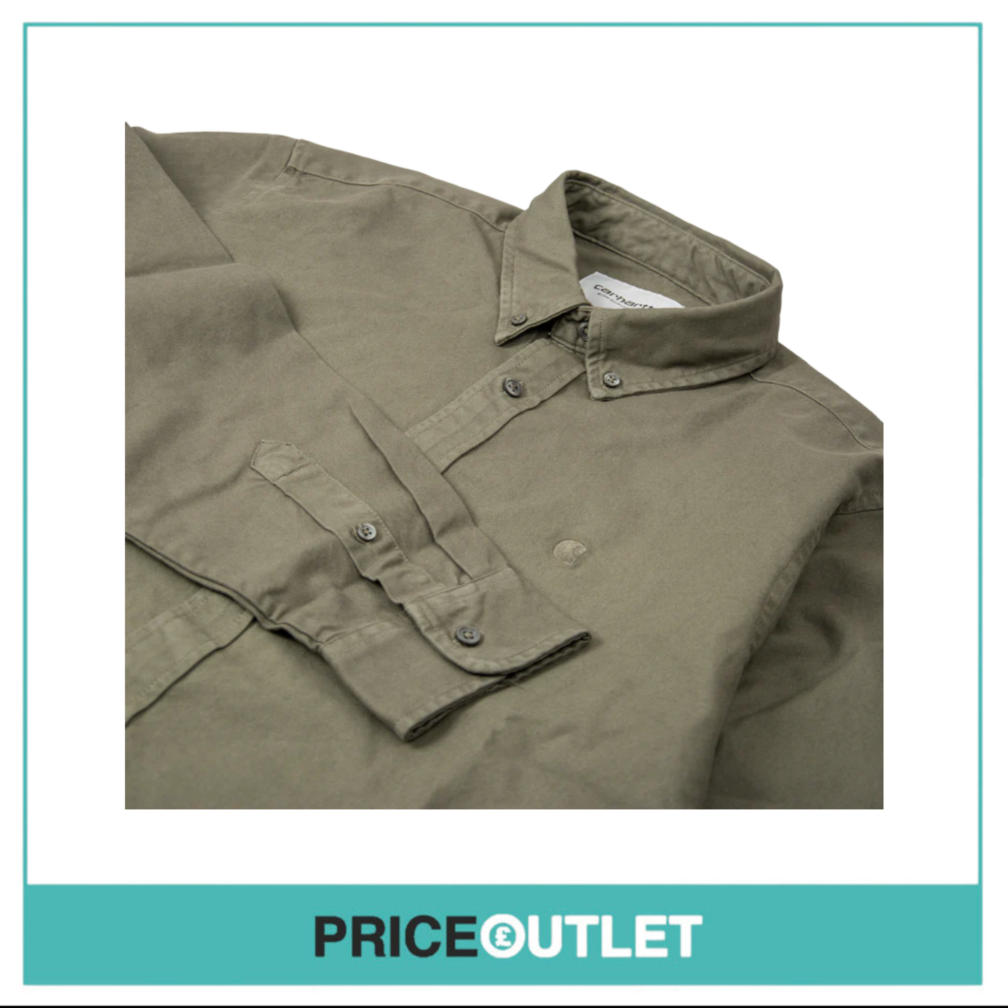 Carhartt WIP L/S Bolton Shirt - Salvia - M - BRAND NEW WITH TAGS