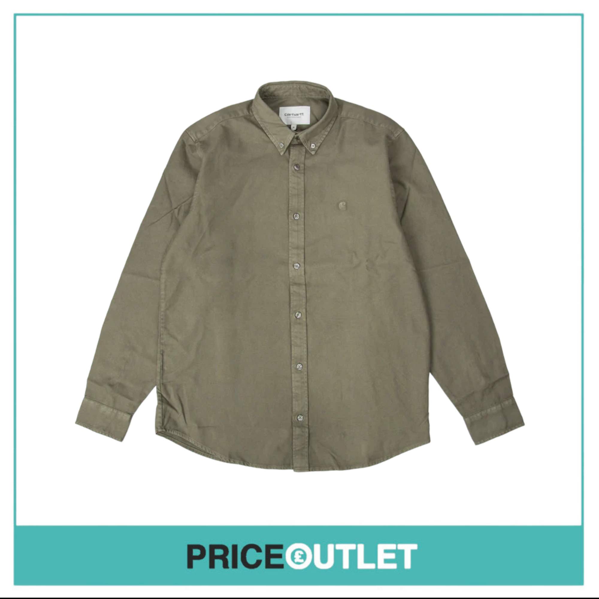 Carhartt WIP L/S Bolton Shirt - Salvia - M - BRAND NEW WITH TAGS