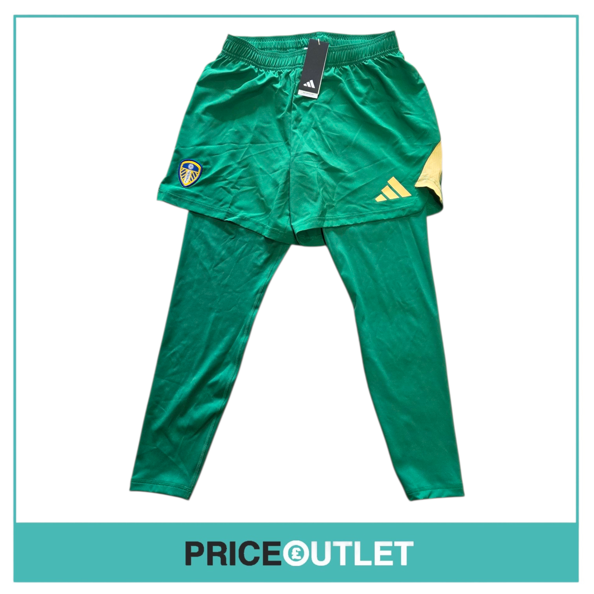 Leeds United football club - green tight / shorts (medium)