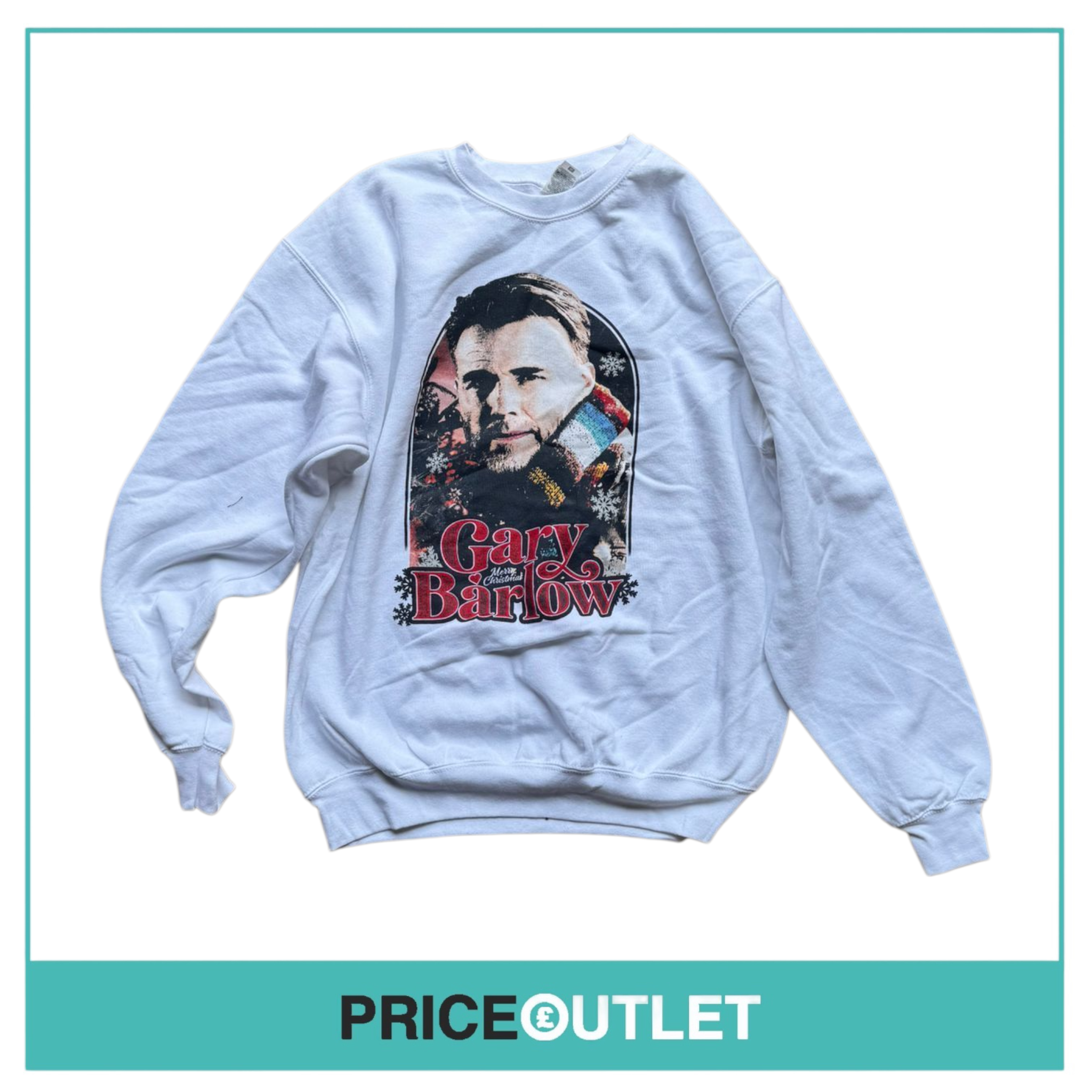 Gary Barlow - white Christmas sweatshirt (xxl)
