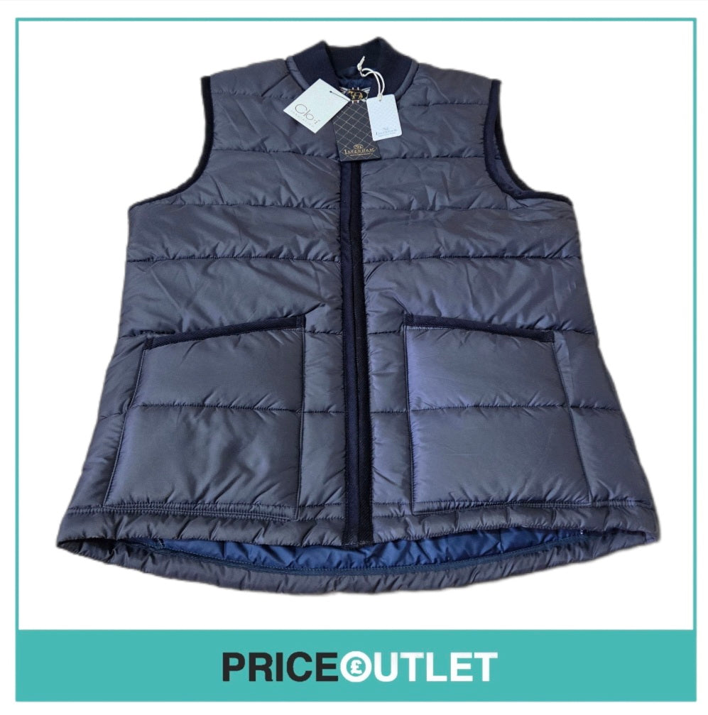 Lavenham - men's Norton navy gilet (large)