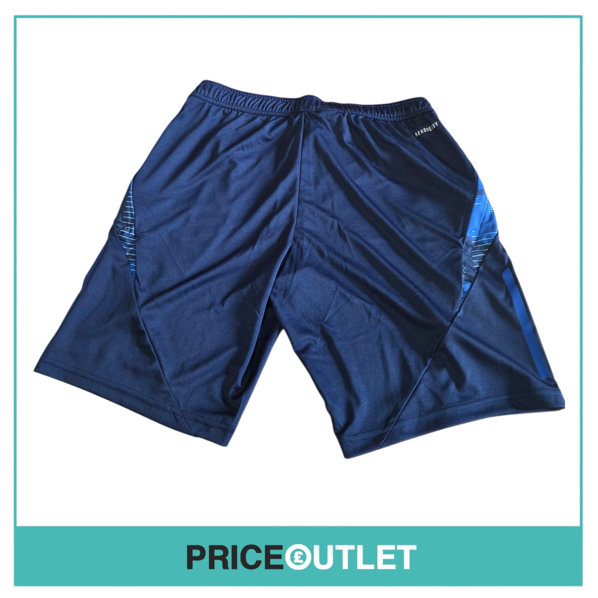 Leeds United football club - tiro24 blue shorts (xs)