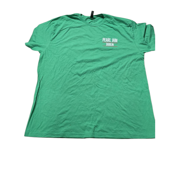 Pearl jam - Dublin green t-shirt (large)