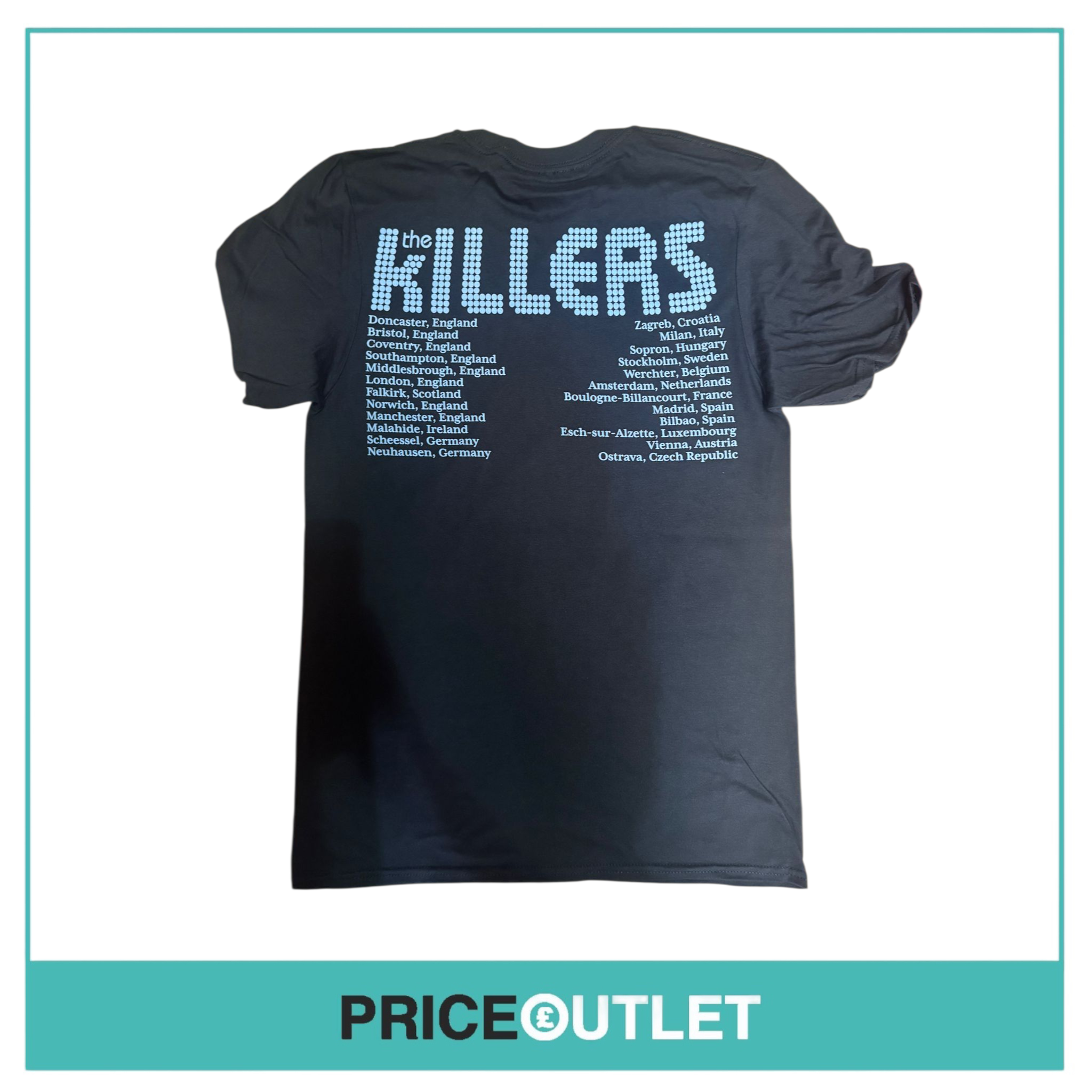 The killers - imploding mirage tour black t-shirt (medium)