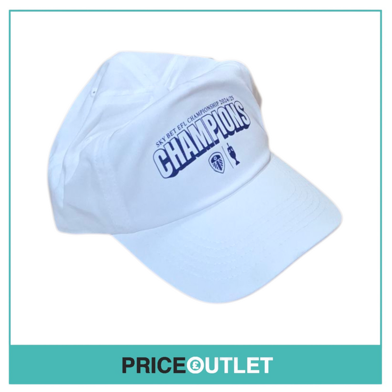 Leeds United football club - white - sky bet championship 2024/25 cap