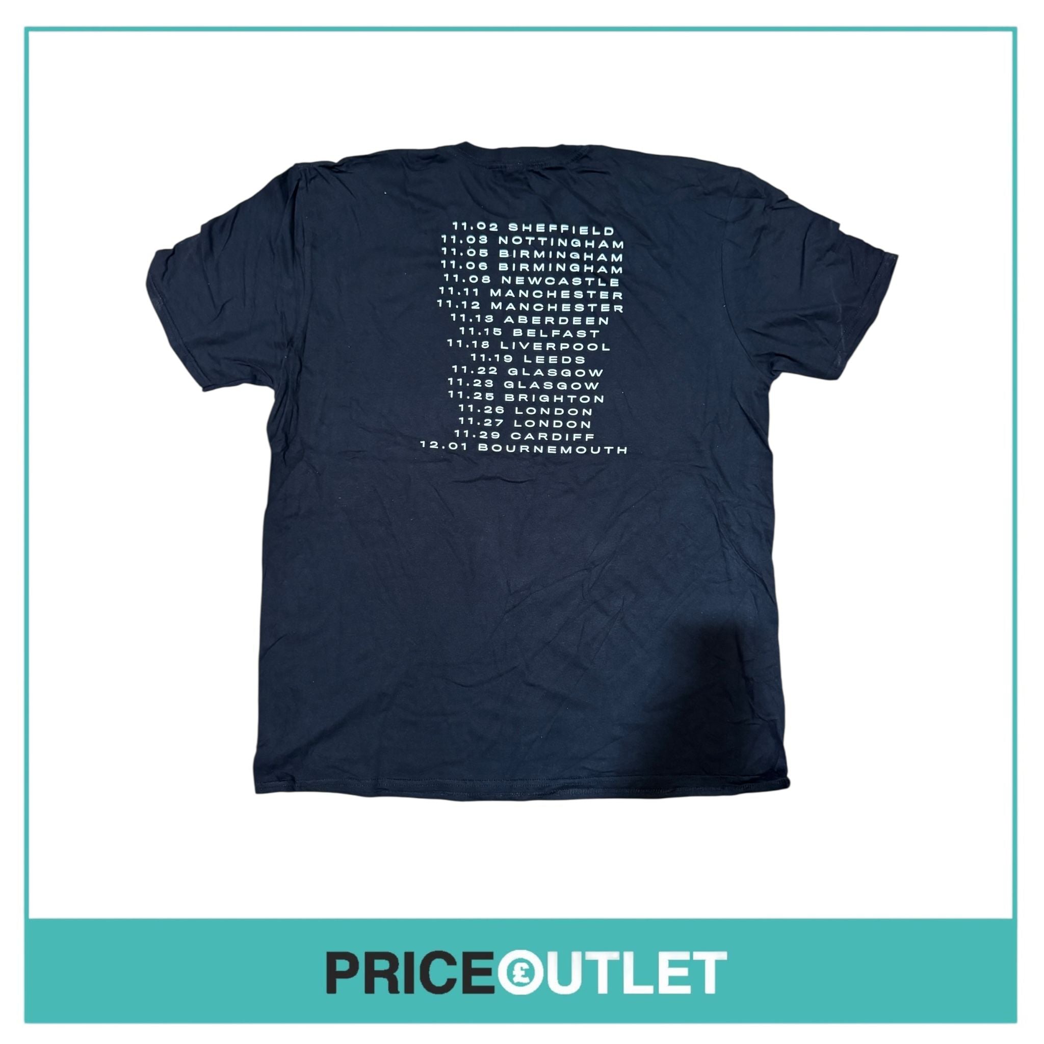 Steps, tour - black t-shirt (xl)