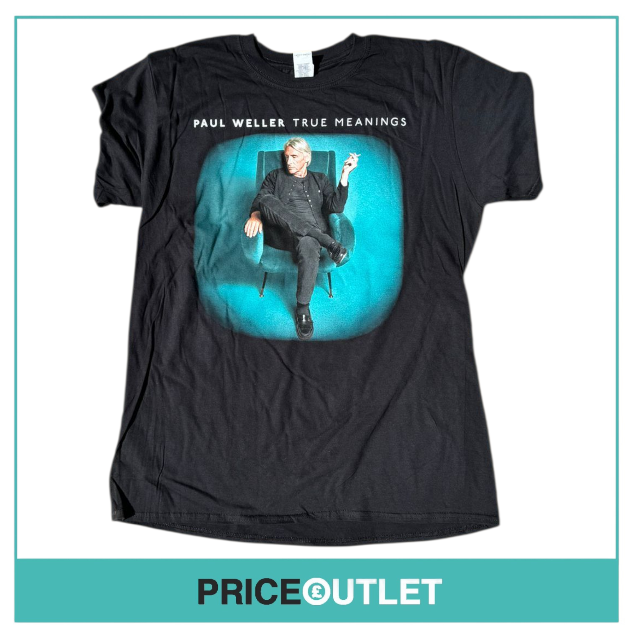 Paul weller - true meaning black t-shirt (xl)