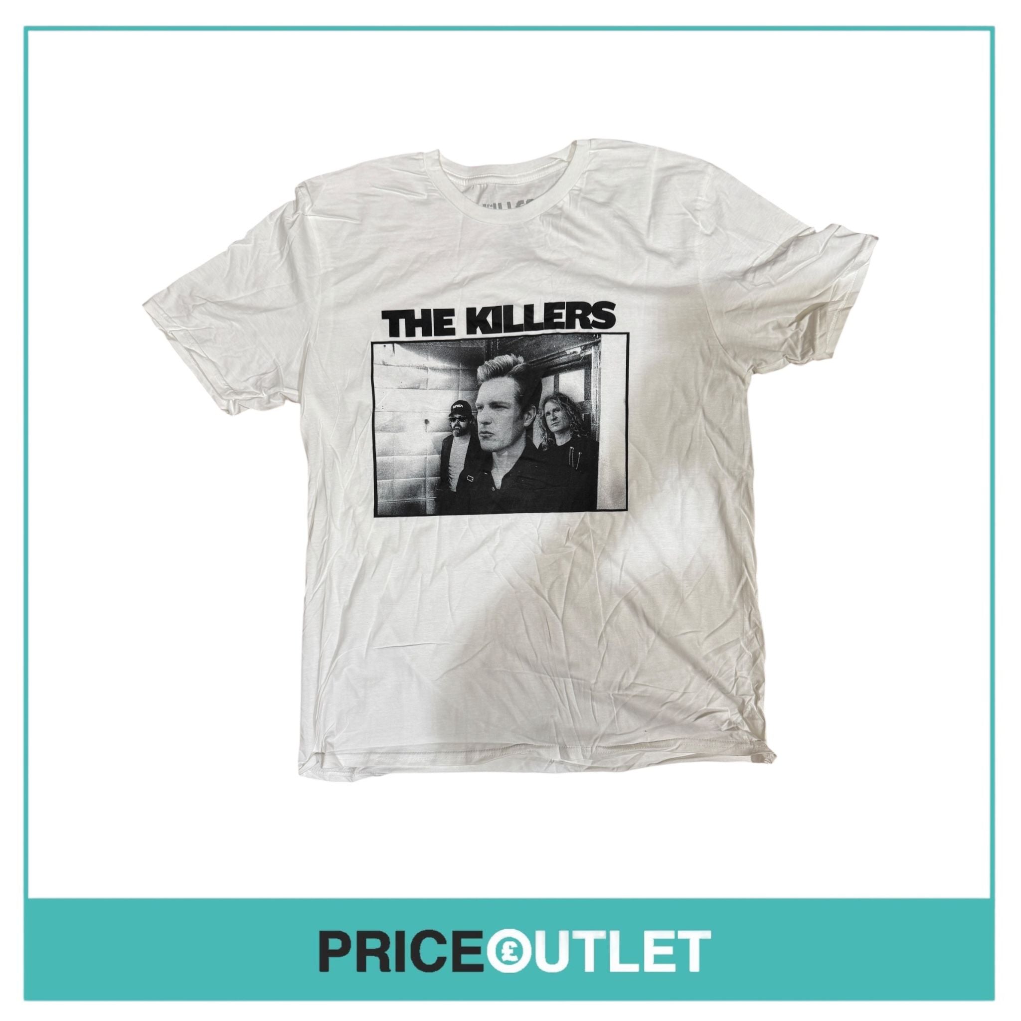the killers white band tee (large)