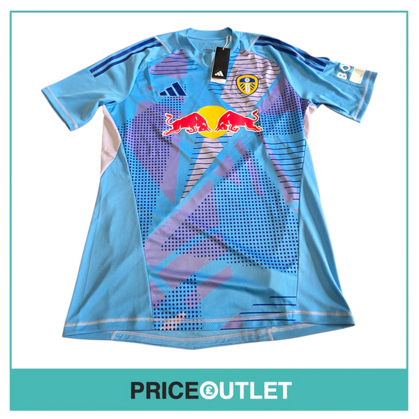Leeds United football club - blue, redbull jersey (xl) t24 gk