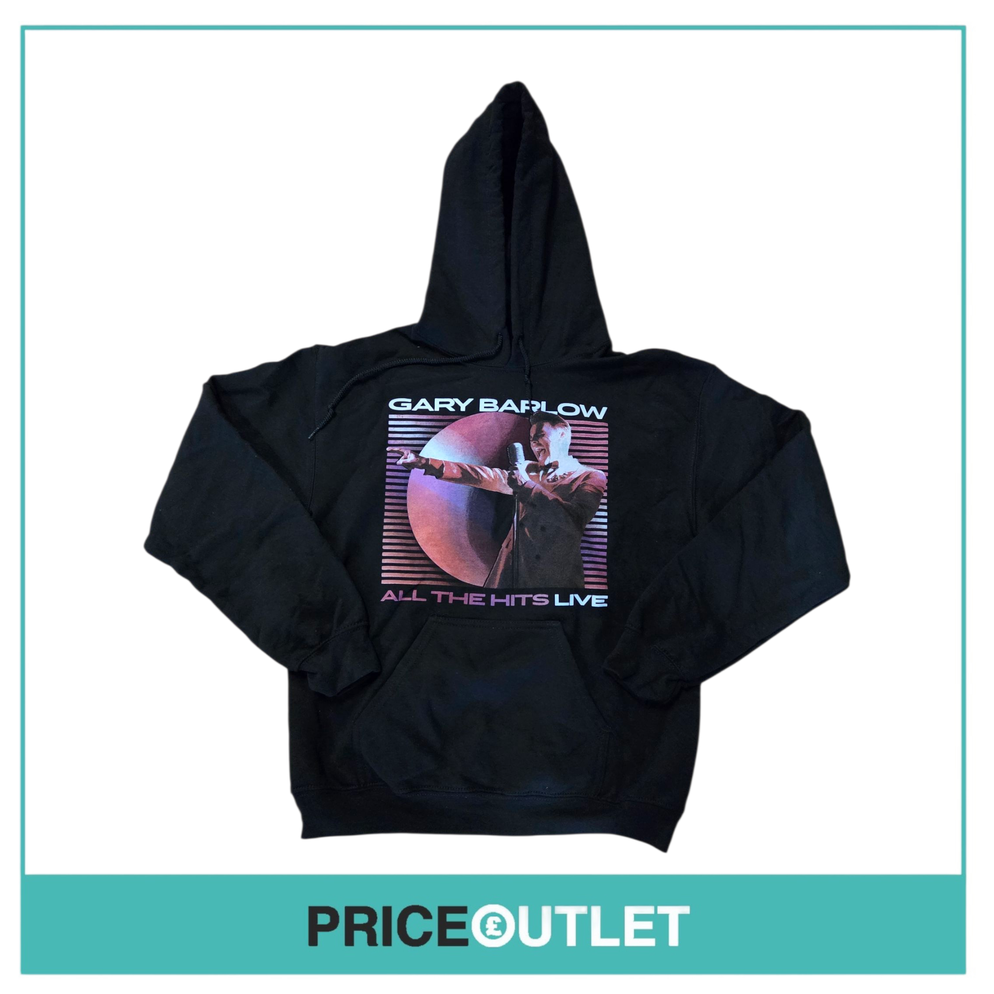Gary Barlow - all the hits black hoodie (small)