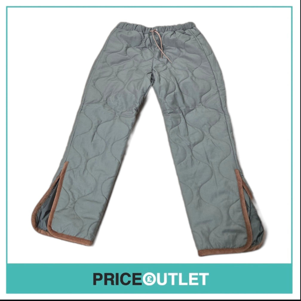 Lavenham - green quilted trousers (medium)