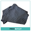 Lavenham - men's black lavenster poncho. With detachable hood (medium)