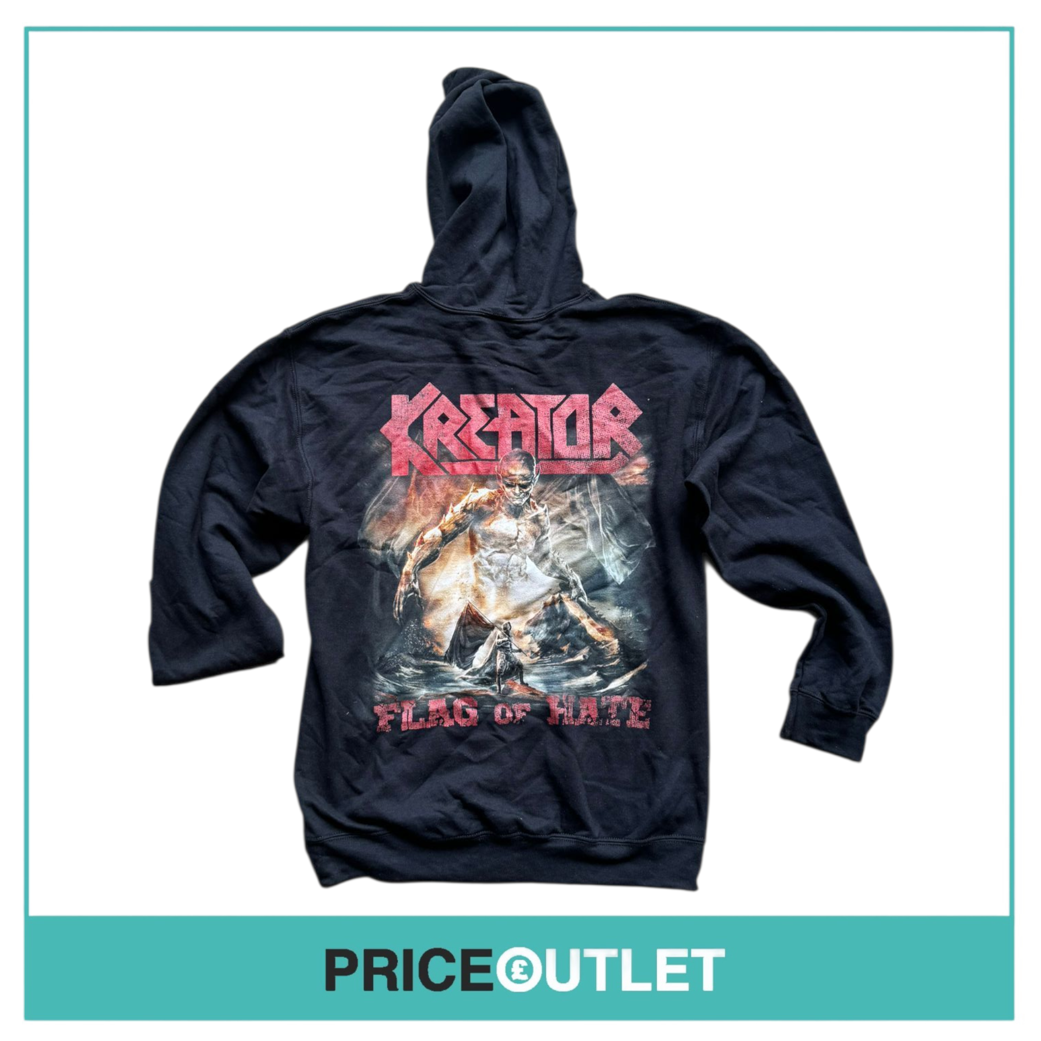 kreator - flag of hate hoodie (large)