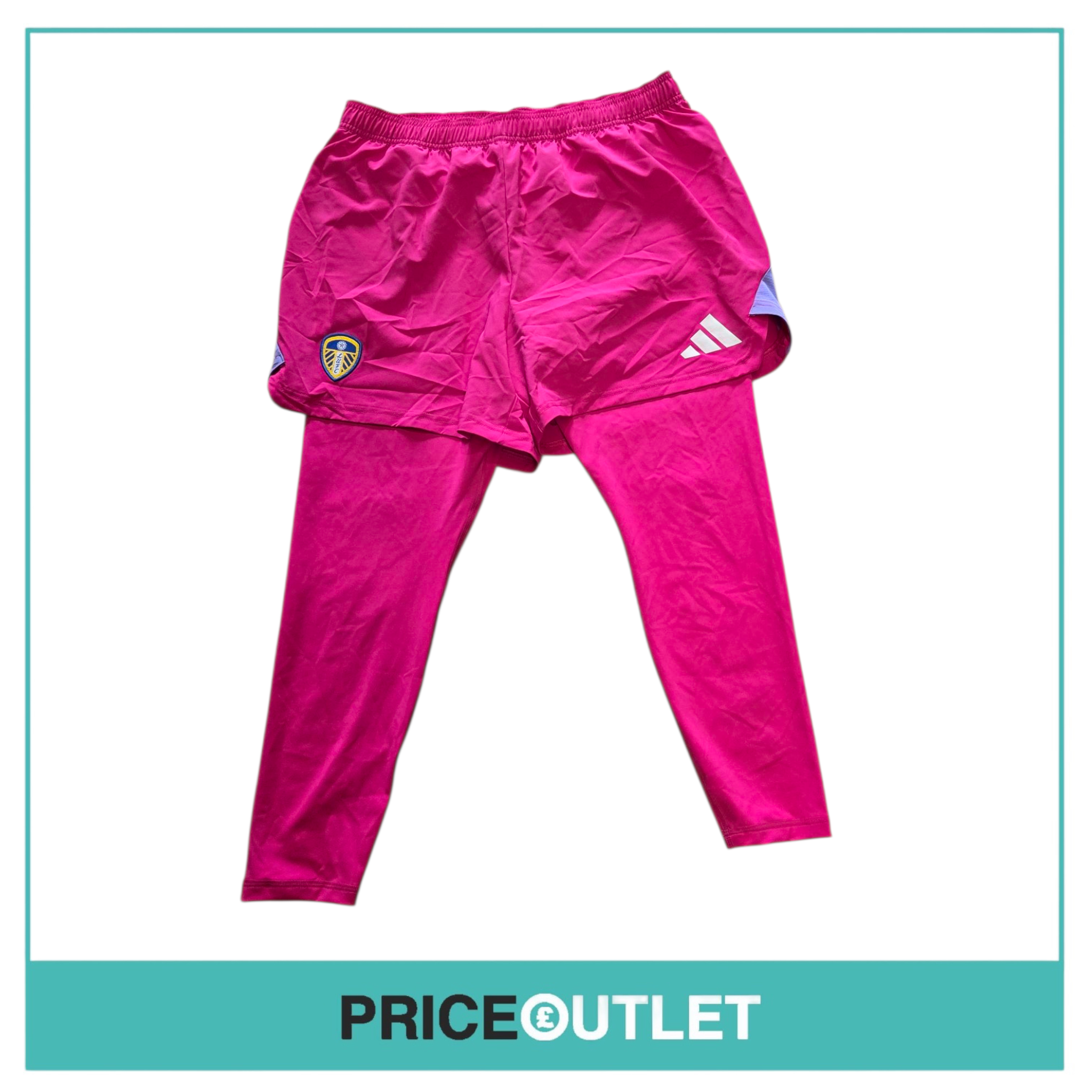Leeds United football club - pink tight / shorts (xl)b