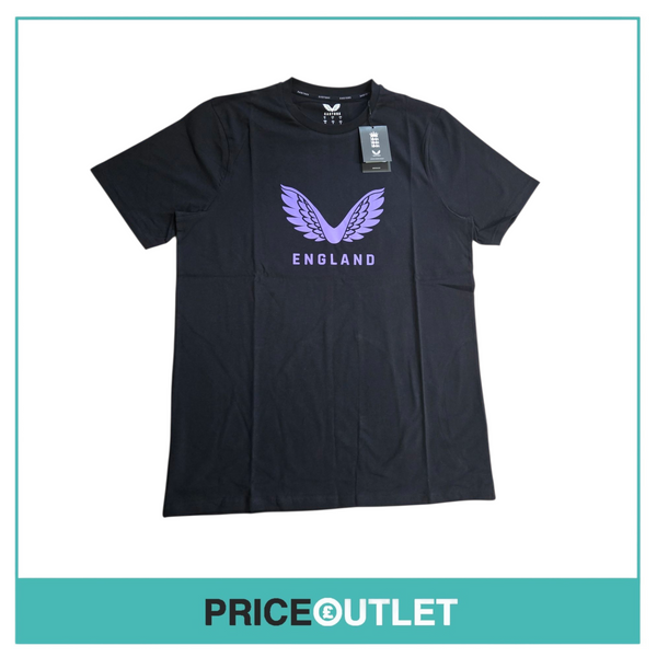 Castore England cricket. Ecb lock up logo tee Size uk large