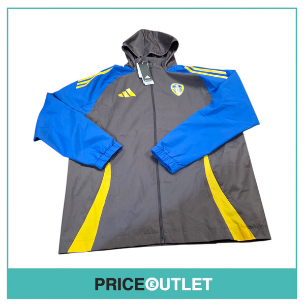 Leeds United football club - full zip rain jacket (large)