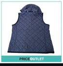 Lavenham - Oxford blue gilet with detachable hood. (Large)
