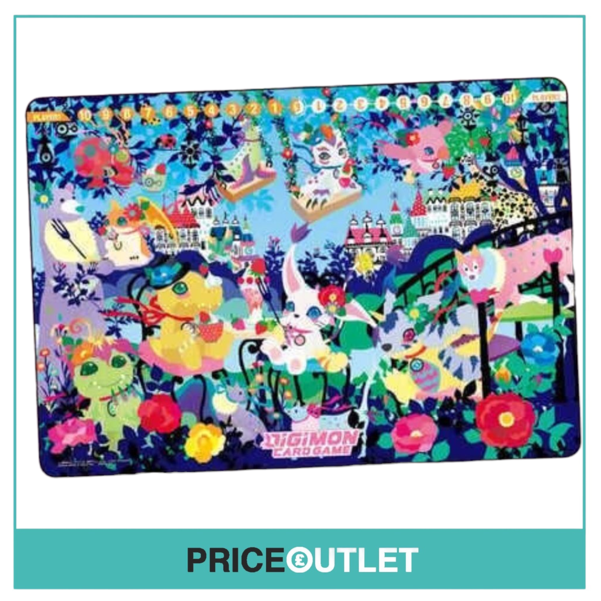 Digimon - playmat with Floral Fun with card set 2
