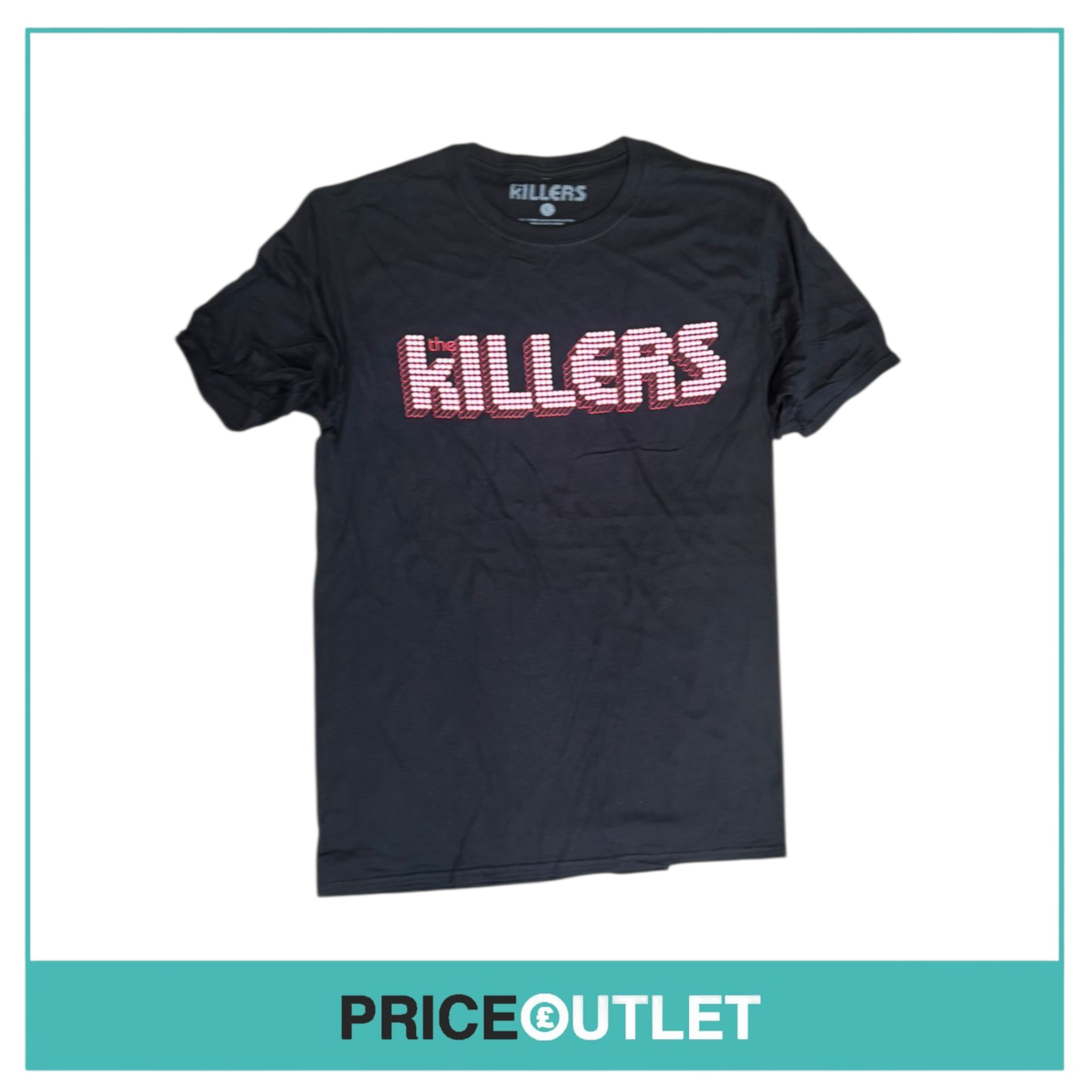 The killers - black tee with red writing (large)