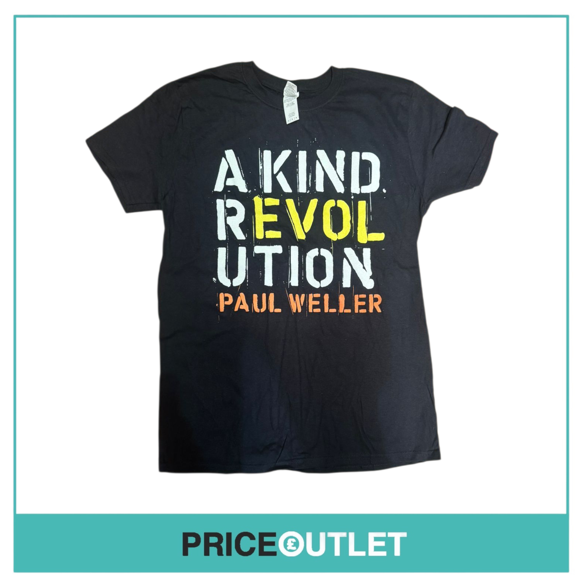 Paul weller - a kind revolution black t-shirt (small)