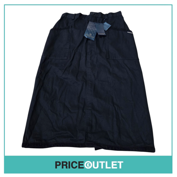 Lavenham - black ladies skirt with pockets (size 8)