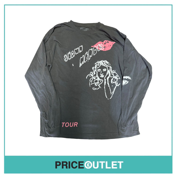 Shawn Mandes the tour, grey long sleeve tee (xl)