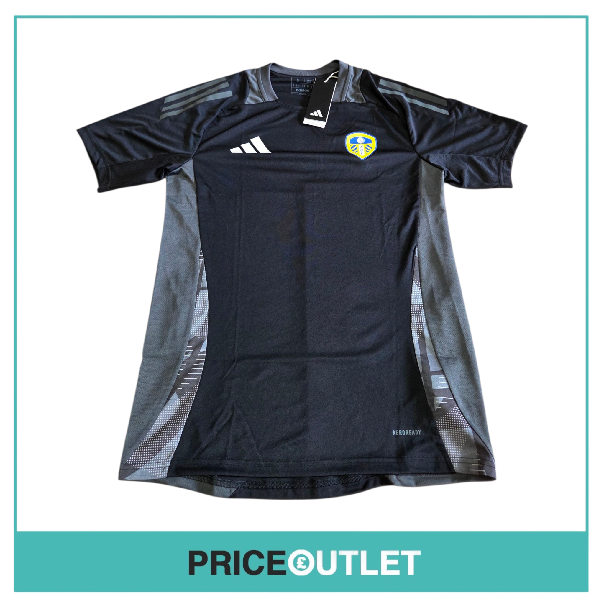 Leeds United football club - black training jersey (small)