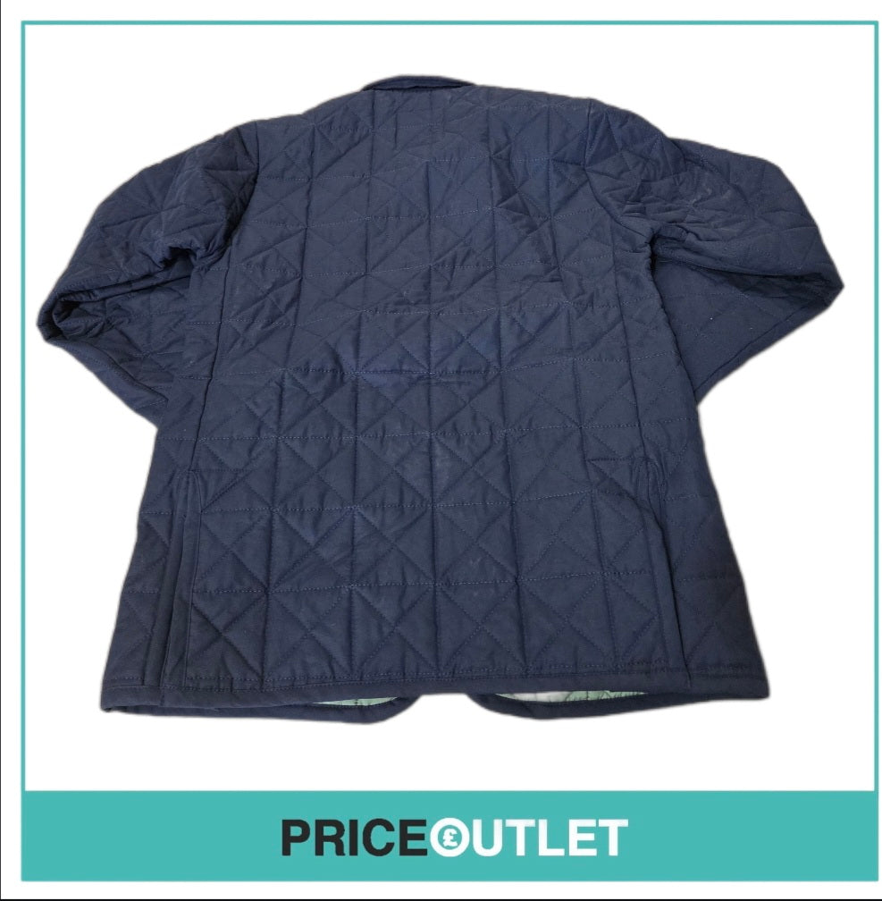 Lavenham - blue quilted jacket (small)