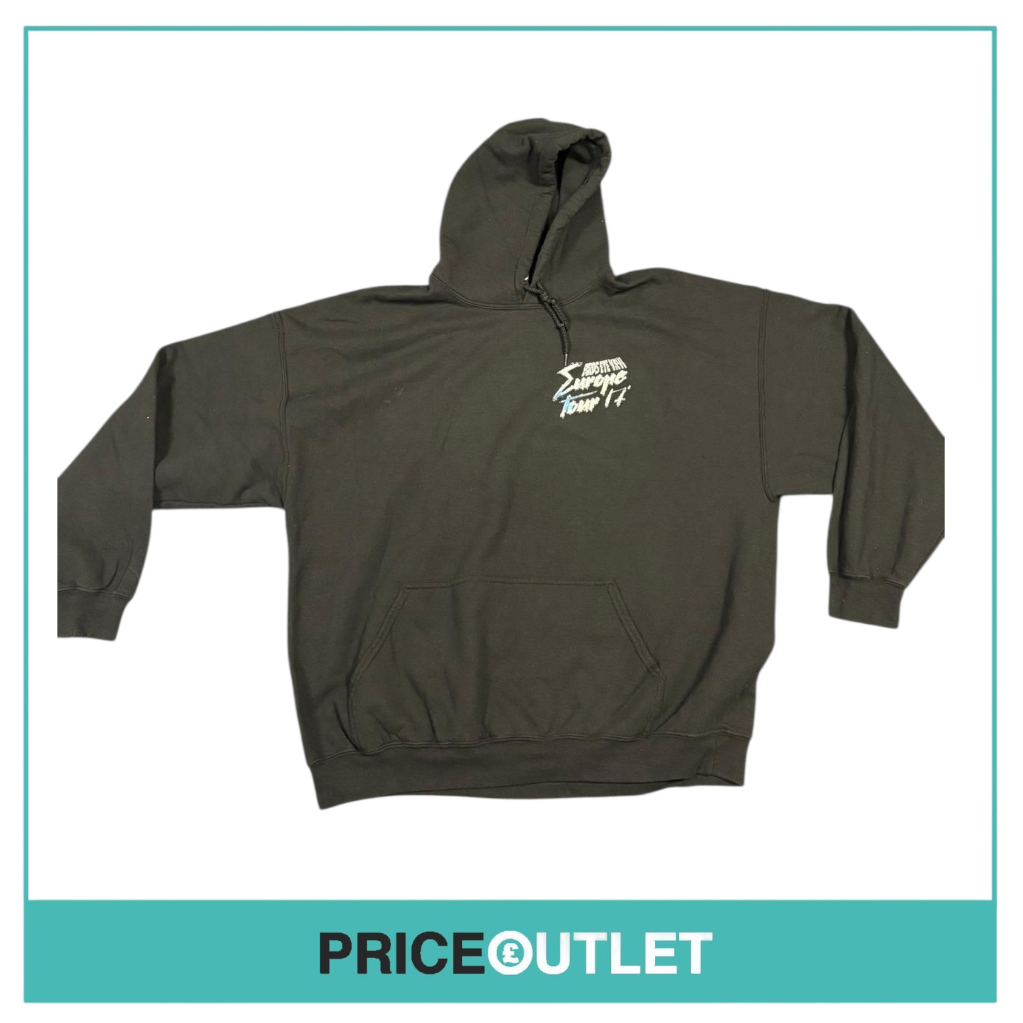 Travis Scott- birds eye view 2017 tour black hoodie (xl)