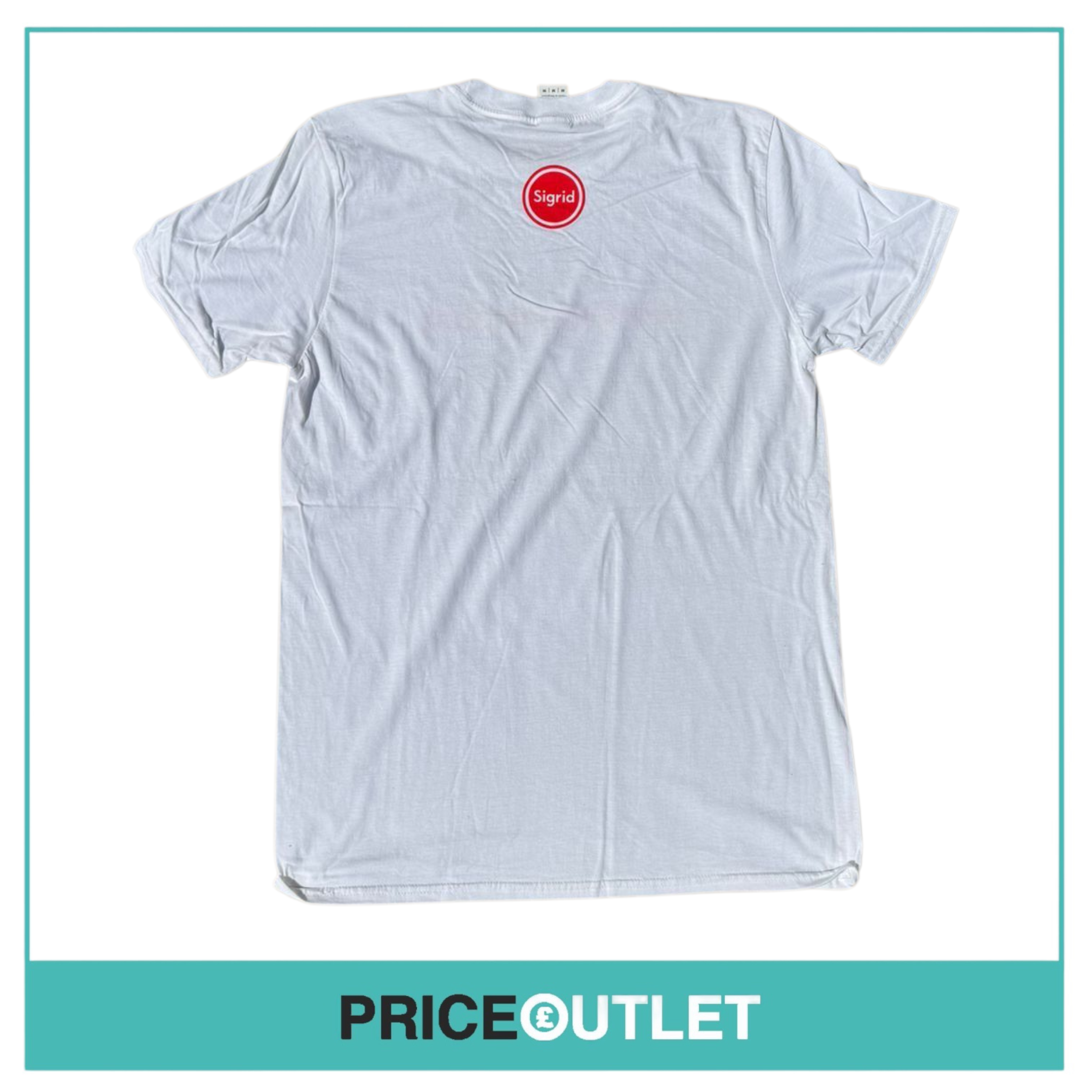 Sigrid - don't kill my vibe - white t-shirt (medium)