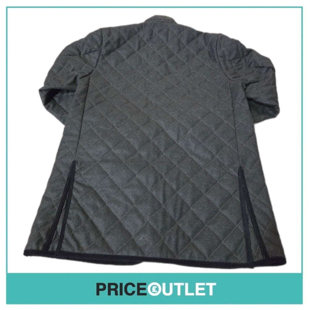 Lavenham - olive green men's coat (large)