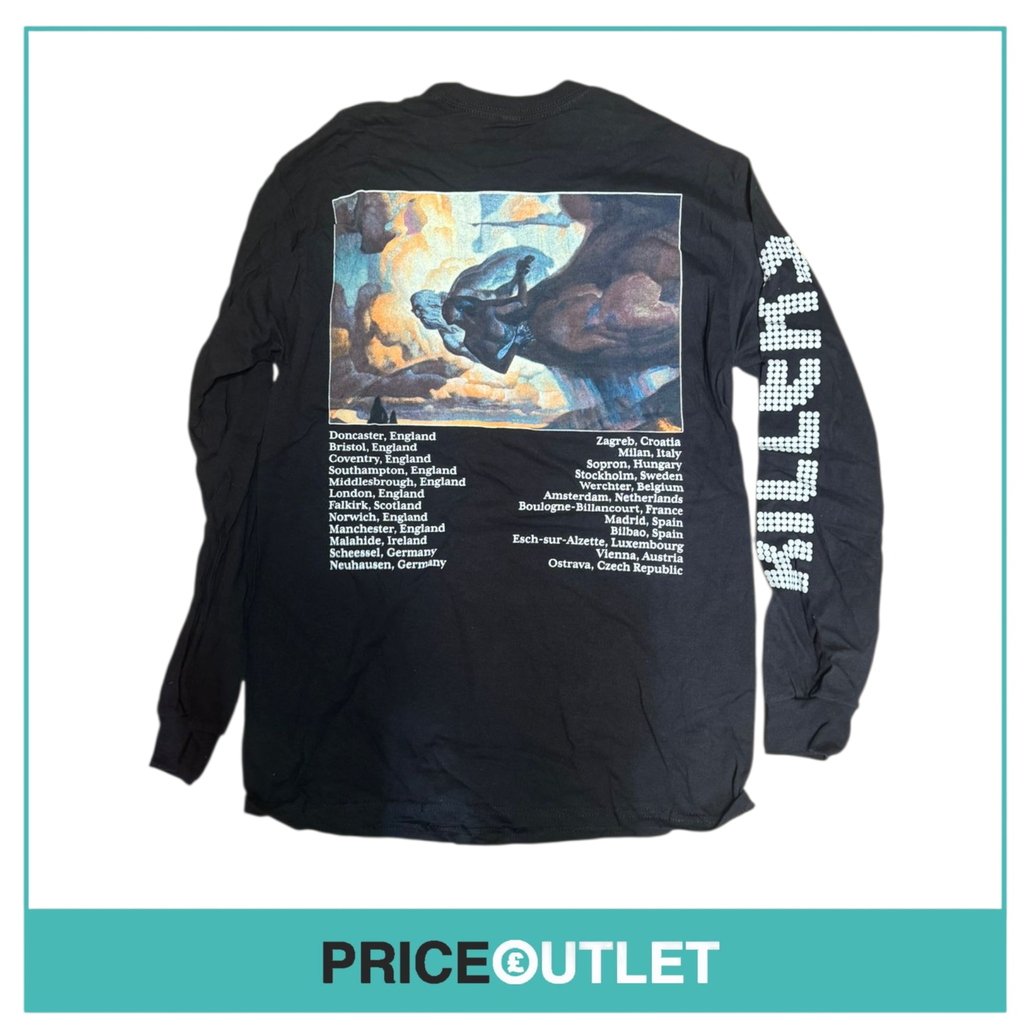 The killers - imploding mirage tour 2022. Long sleeve black t-shirt (medium)