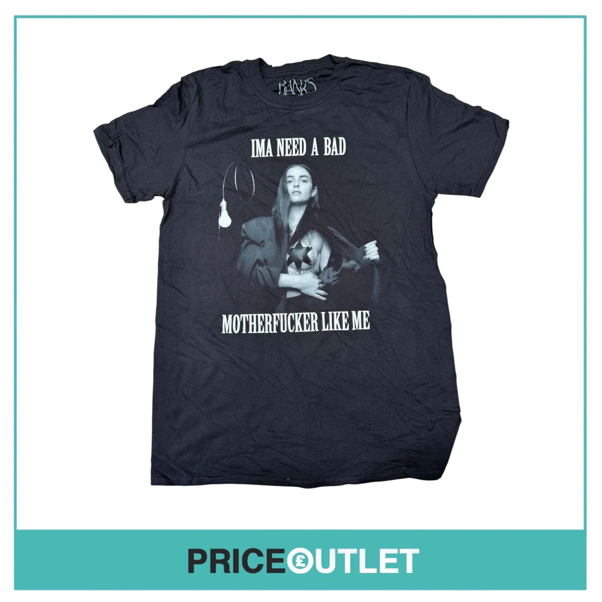 Banks - motherf####r like me tee (large)