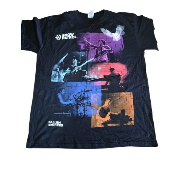 Snow patrol - fallen empires tour 2012 black t-shirt (xl)