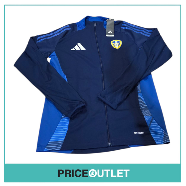 Leeds United football club - blue full zip training jacket (9-10)