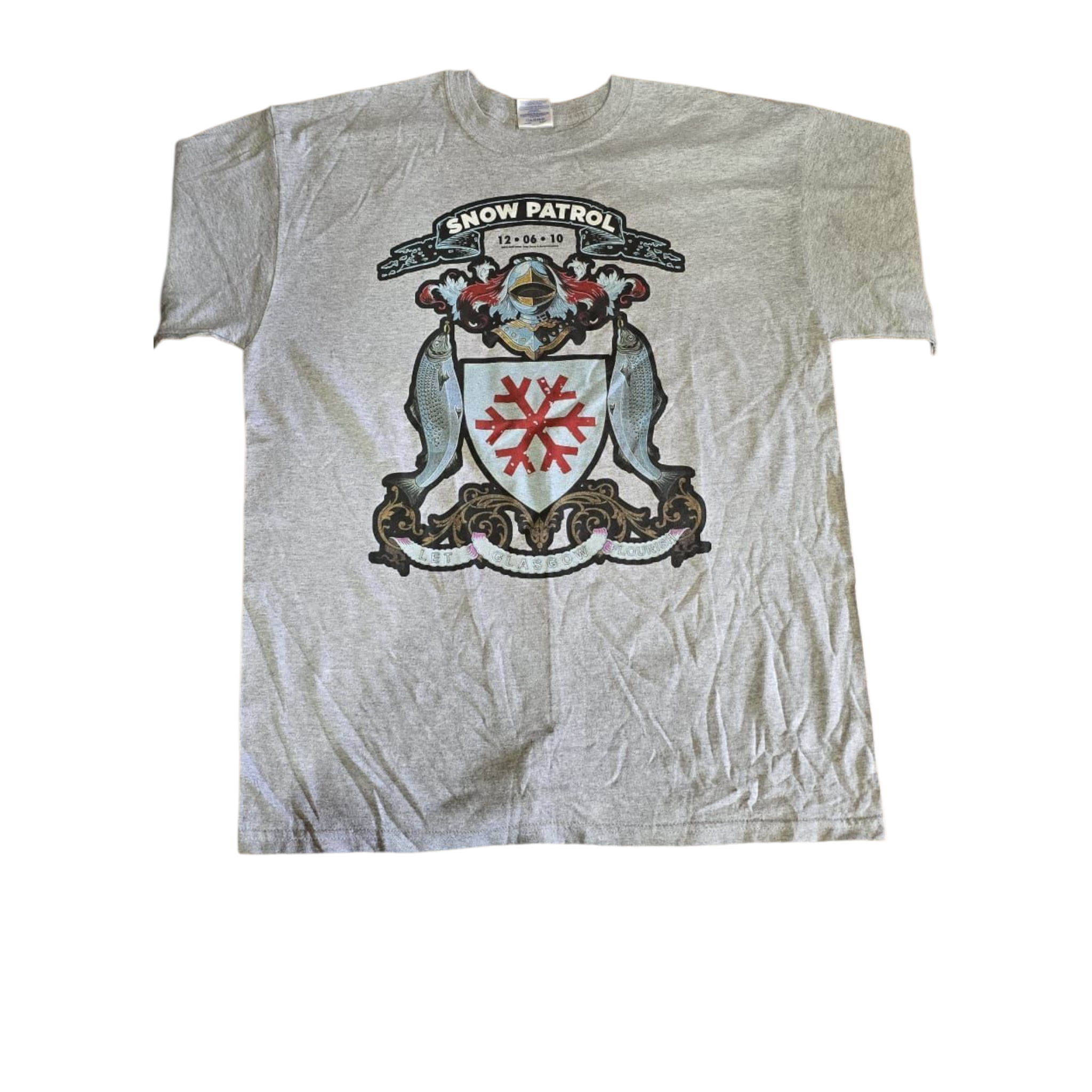 Snow patrol - let Glasgow flourish grey t-shirt (xl)