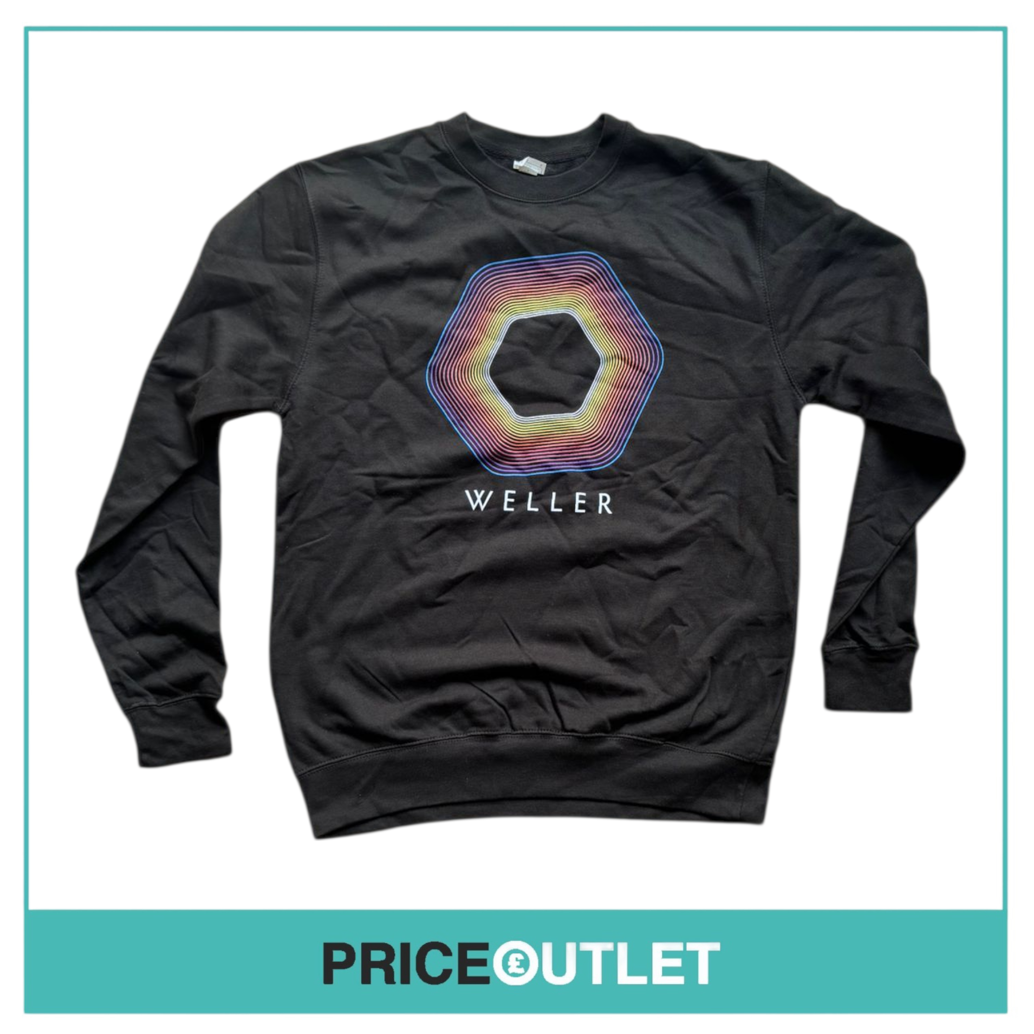 Weller - black sweatshirt with coloured spial pattern (xl)