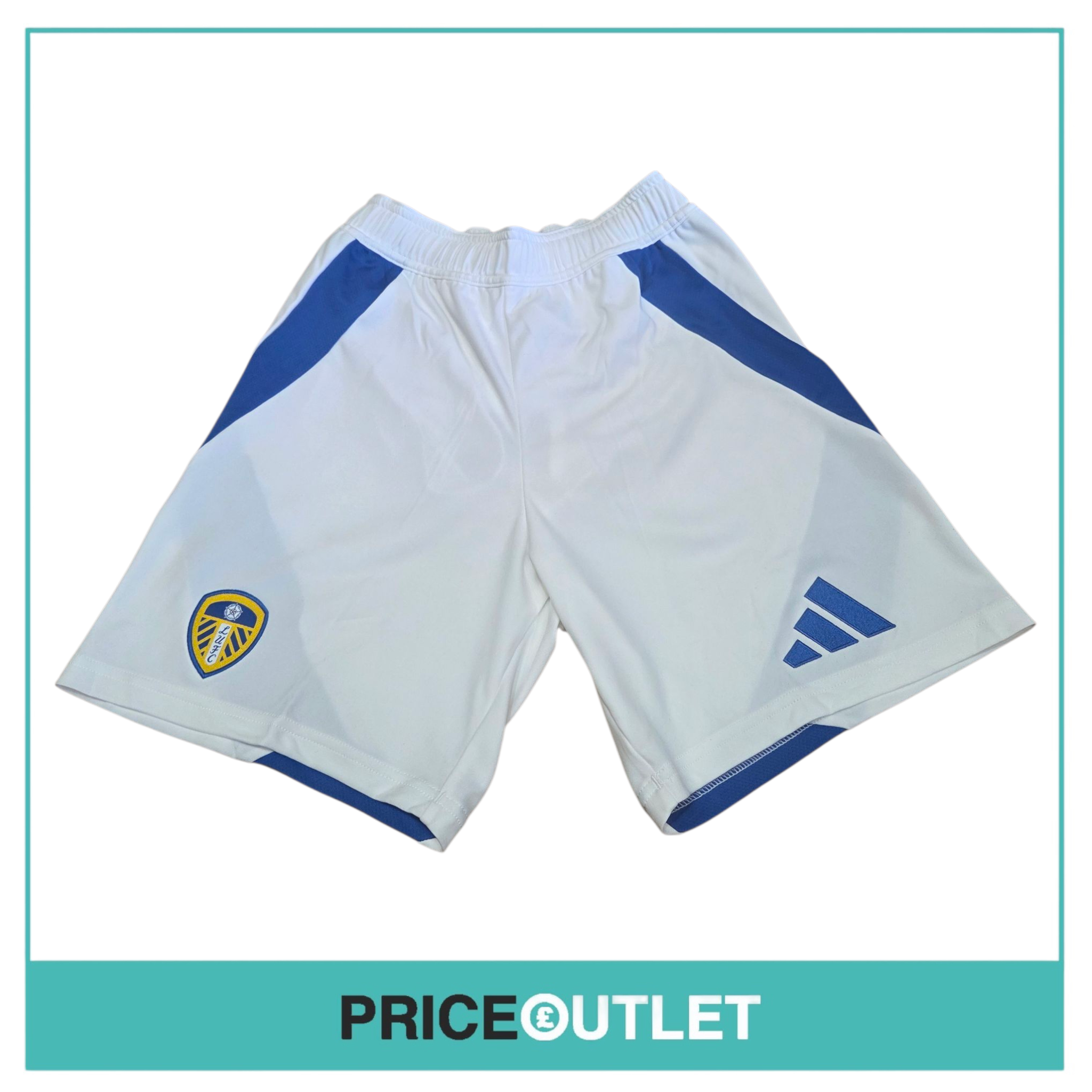 Leeds United football club - white shorts (xs)