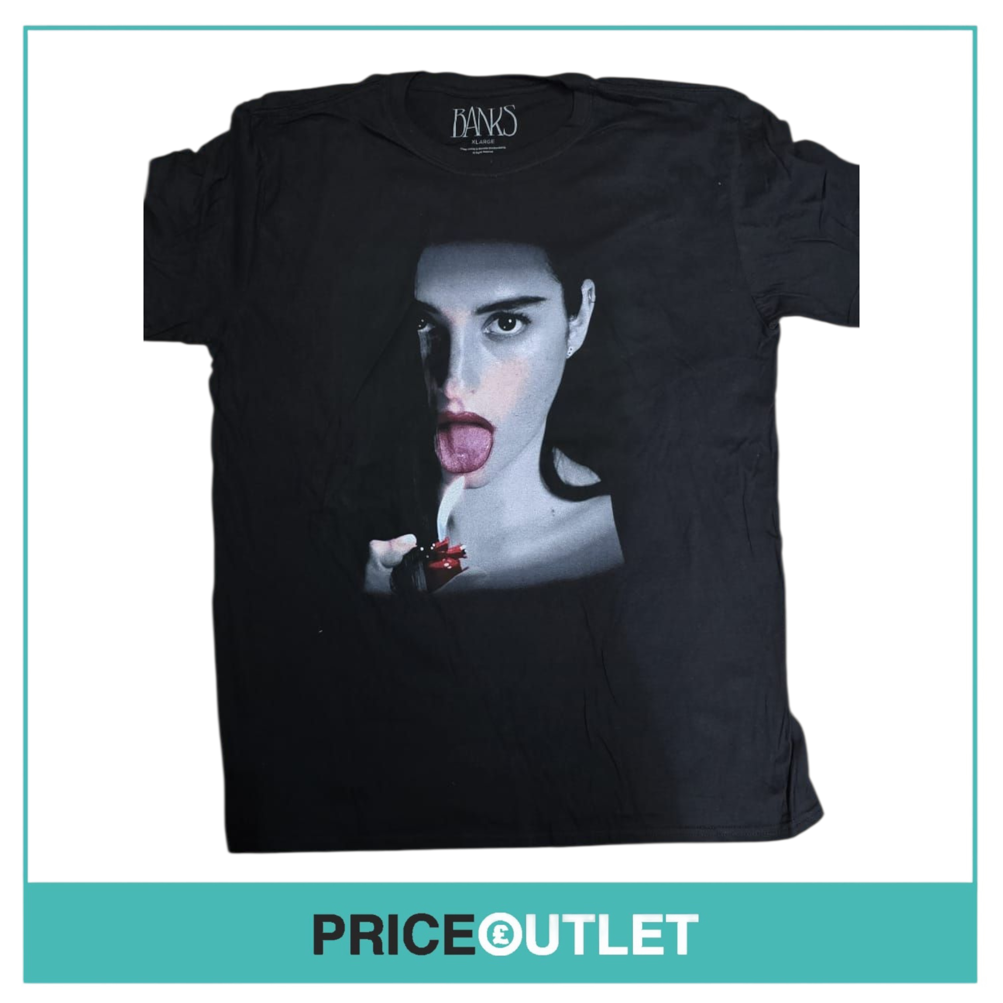 Banks 2017 black tour t-shirt (xl)