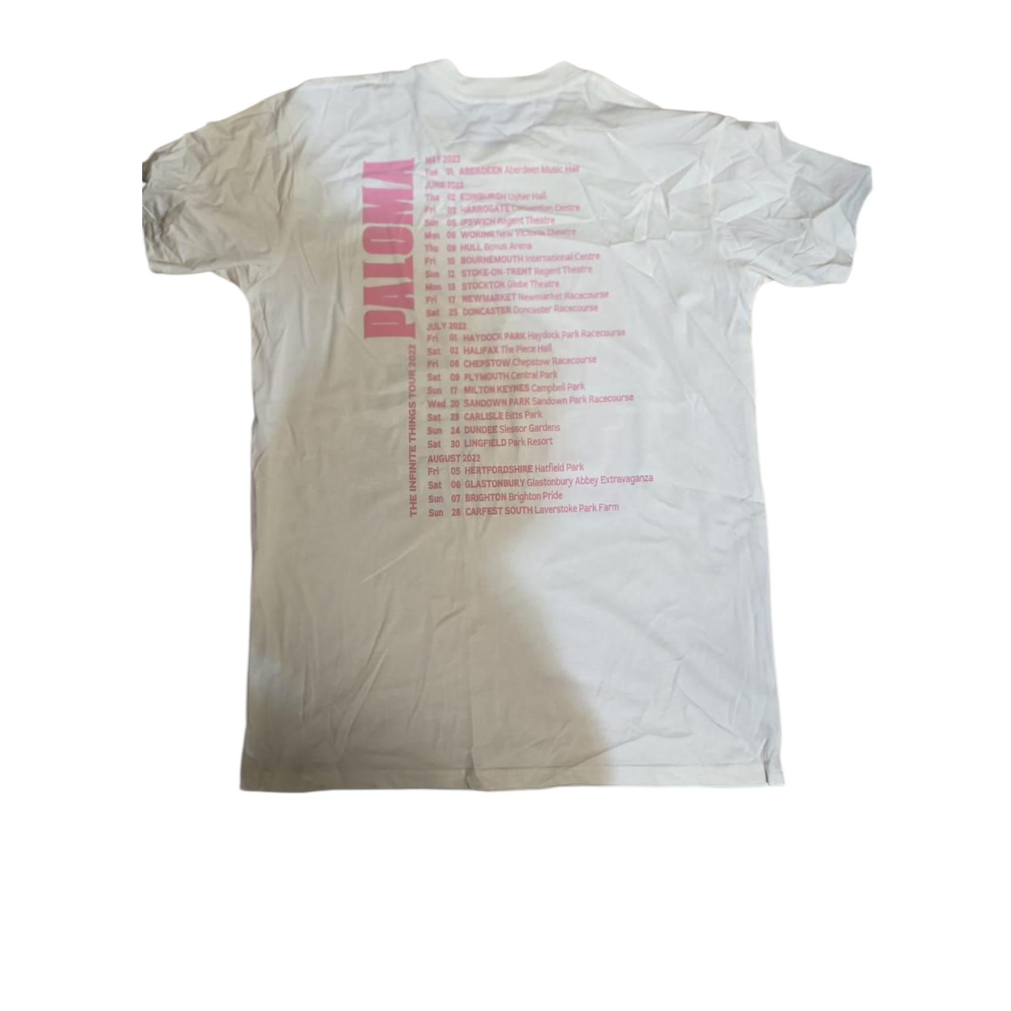 Paloma faith - infinite things tour cream t-shirt (xl)