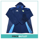 Leeds United football club - full zip rain jacket with yellow logo (xs)
