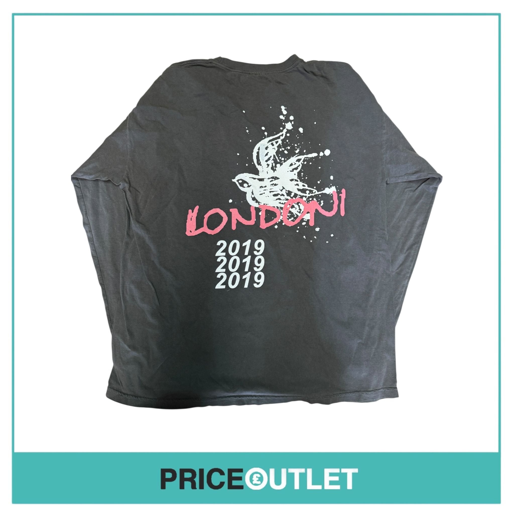 Shawn Mandes the tour, grey long sleeve tee (large)