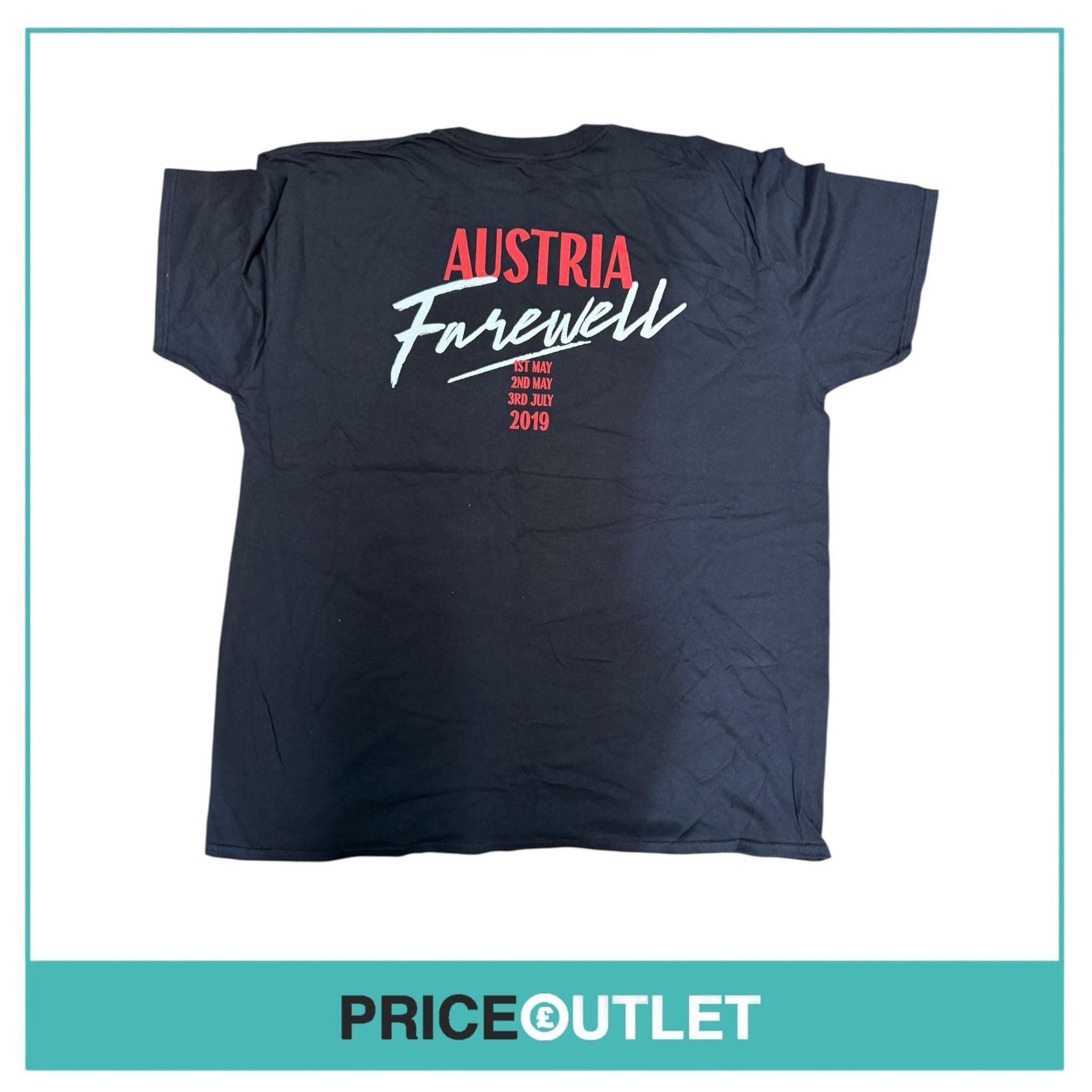 Elton John - yellow brick road farewell tour (Austria) black tee (xl)