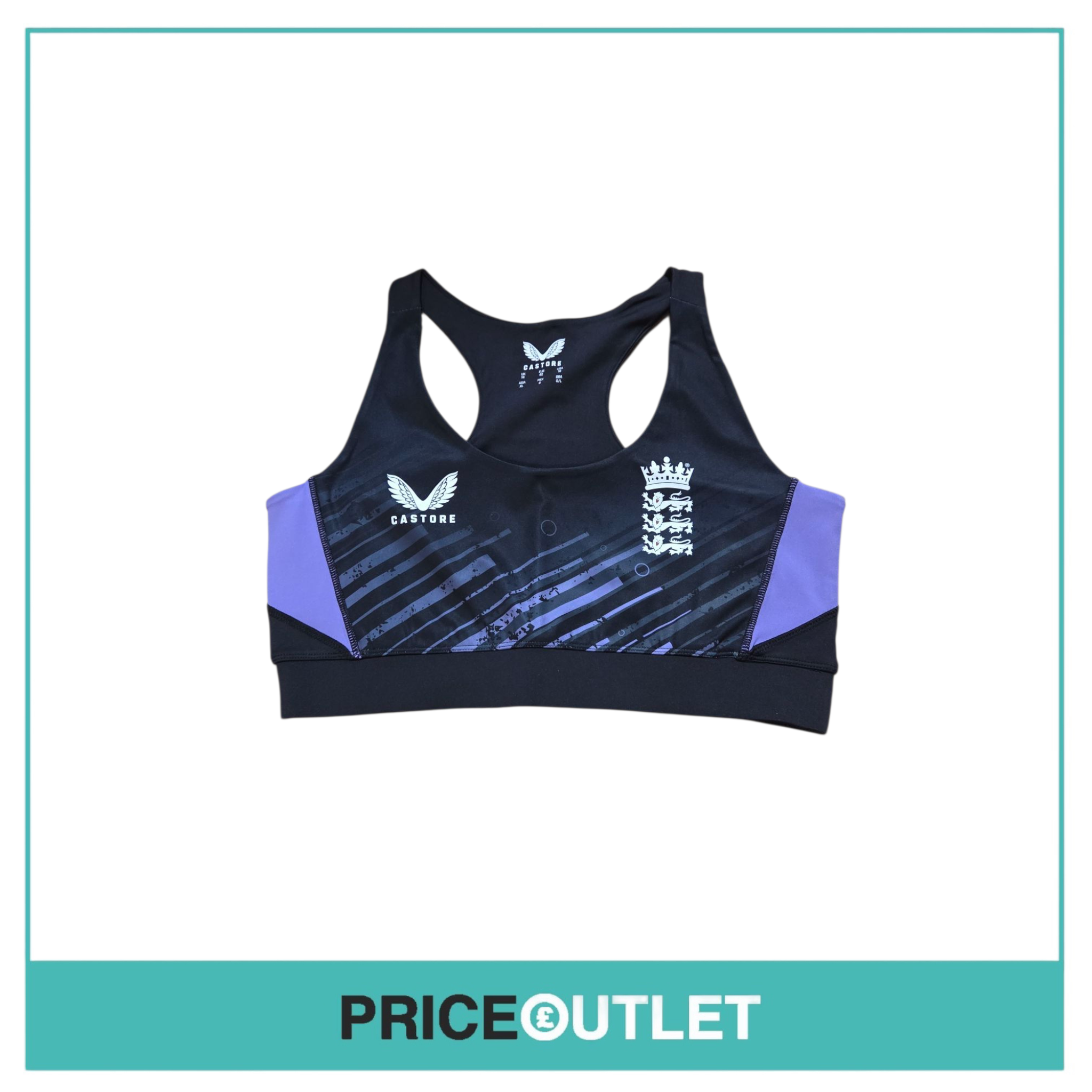 Castore - England Cricket - ECB Training Sports Bra - Size 12 - Brand New