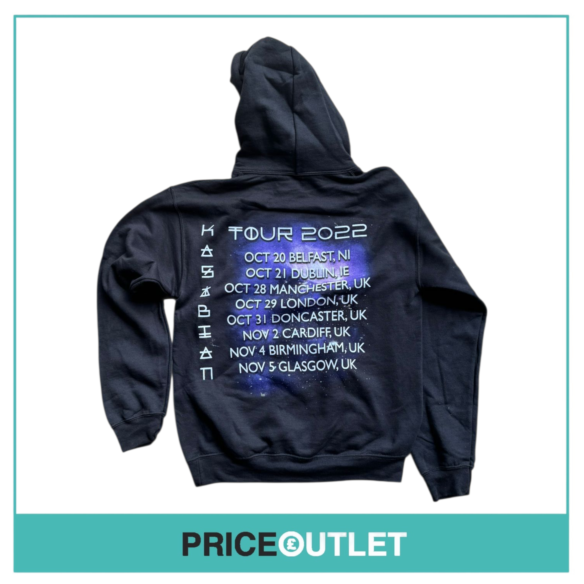 Kasabian - 2022 tour black hoodie (medium)