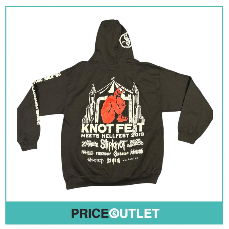 Knotfest - meets hellfest 2019 black hoodie (xl)